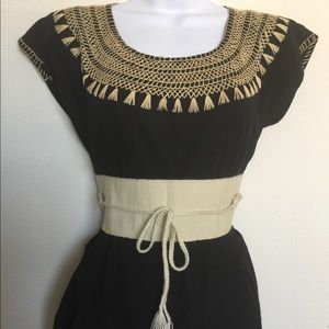 Hand embroidered Black blouse